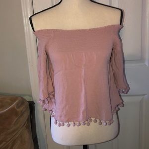 Off the shoulder crop top
